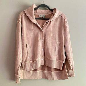 Anthropologie Dusty Rose Hoodie